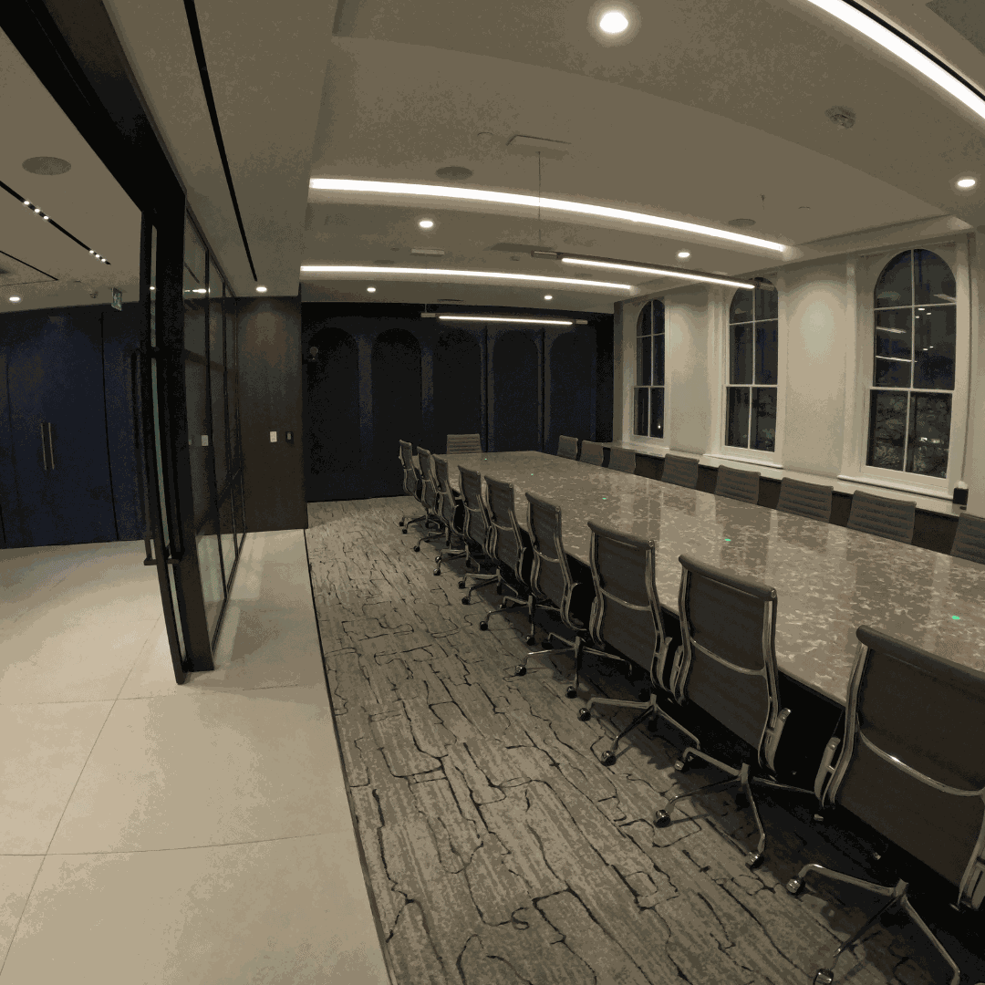 Completed interior